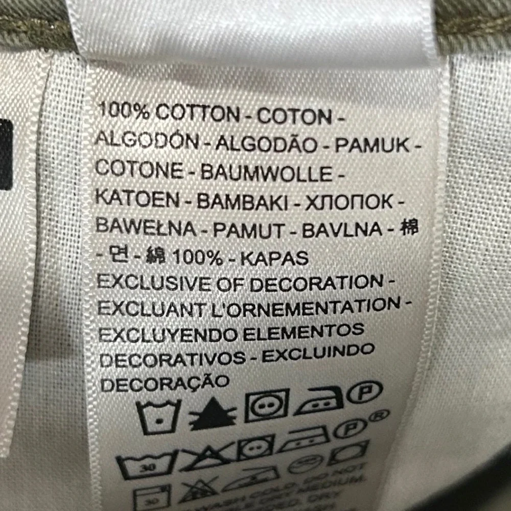 Levis 94 Baggy Cargo Pants Olive Green Cotton Utility Trousers 30x30 New